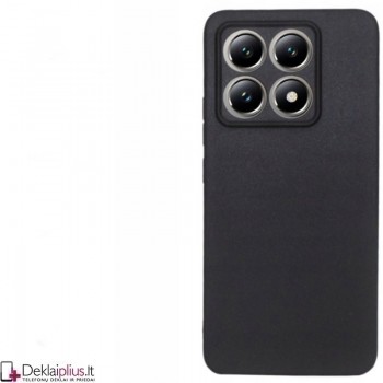 Silikoninis ploniausias dėklas su kameros apsauga - juodas (Xiaomi 14T Pro) Silikoninis ploniausias dėklas su kameros apsauga - juodas (Xiaomi 14T Pro)